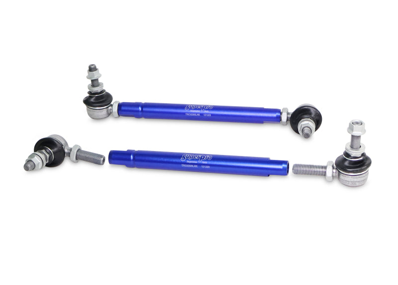 SuperPro 2004 Mazda 3 i Front HD Adjustable End Link Set (10mm Studs 254mm to 305mm)