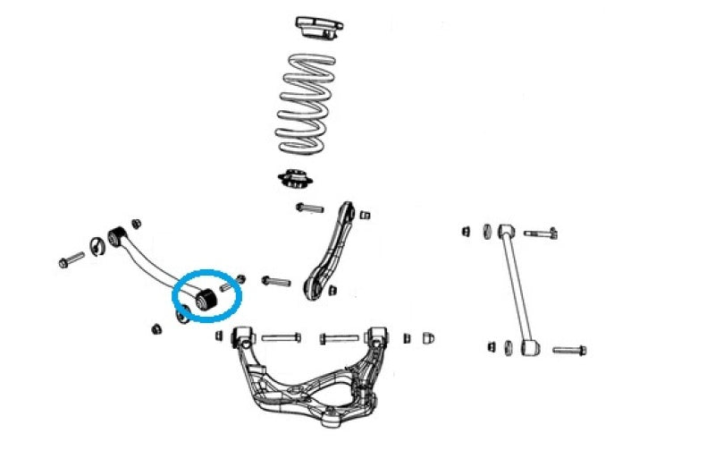SuperPro 2011 Dodge Durango Heat Rear Lower Tension Arm Outer Bushing Set