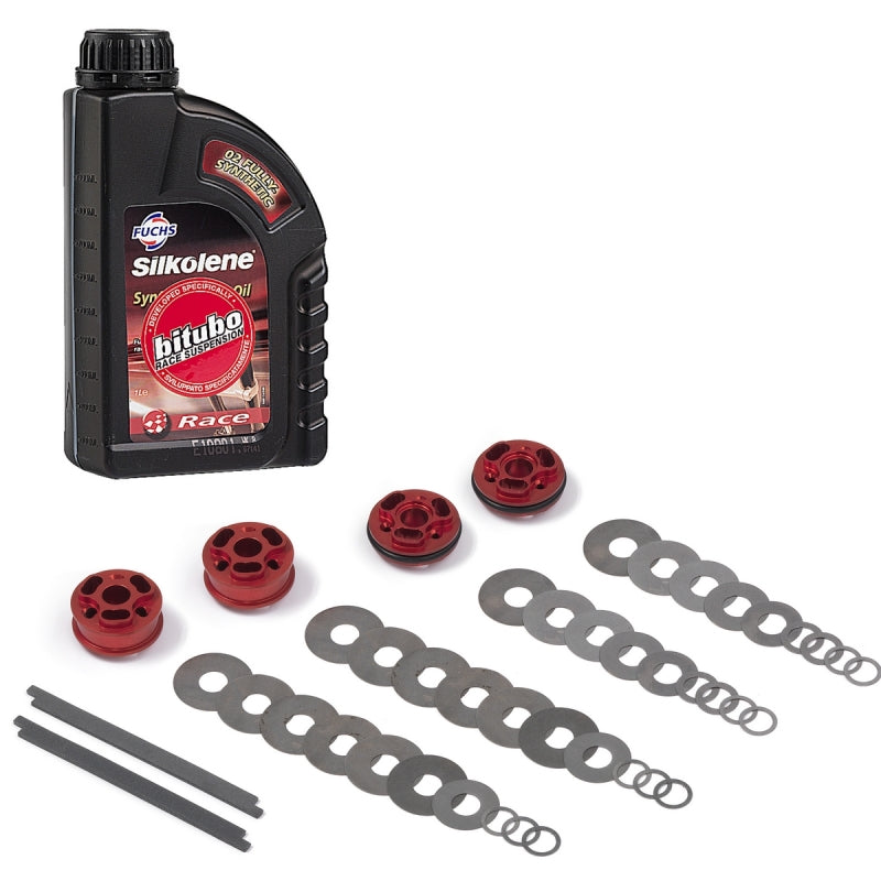 Bitubo KFORK Kit Fork: Rebound-Compression Pistons, Shims, + 1 Lt. Oil
