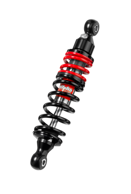 Bitubo YEB0 Monoshocks Front Adjustable: Spring Preload, Red Spring