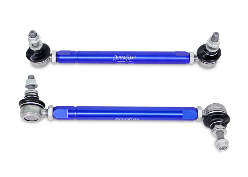 SuperPro 2004 Mazda 3 i Front HD Adjustable End Link Set (10mm Studs 254mm to 305mm)