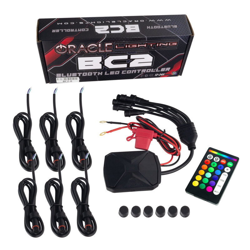 Oracle Jeep Wrangler JL/JT LED Surface Mount Headlight Halo Kit - w/ BC1 Controller