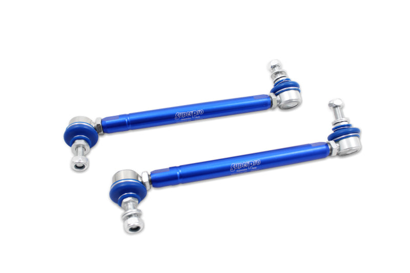 SuperPro 2008 Pontiac G8 Base Front HD Adjustable End Link Set (10mm Studs 300mm-345mm Length)
