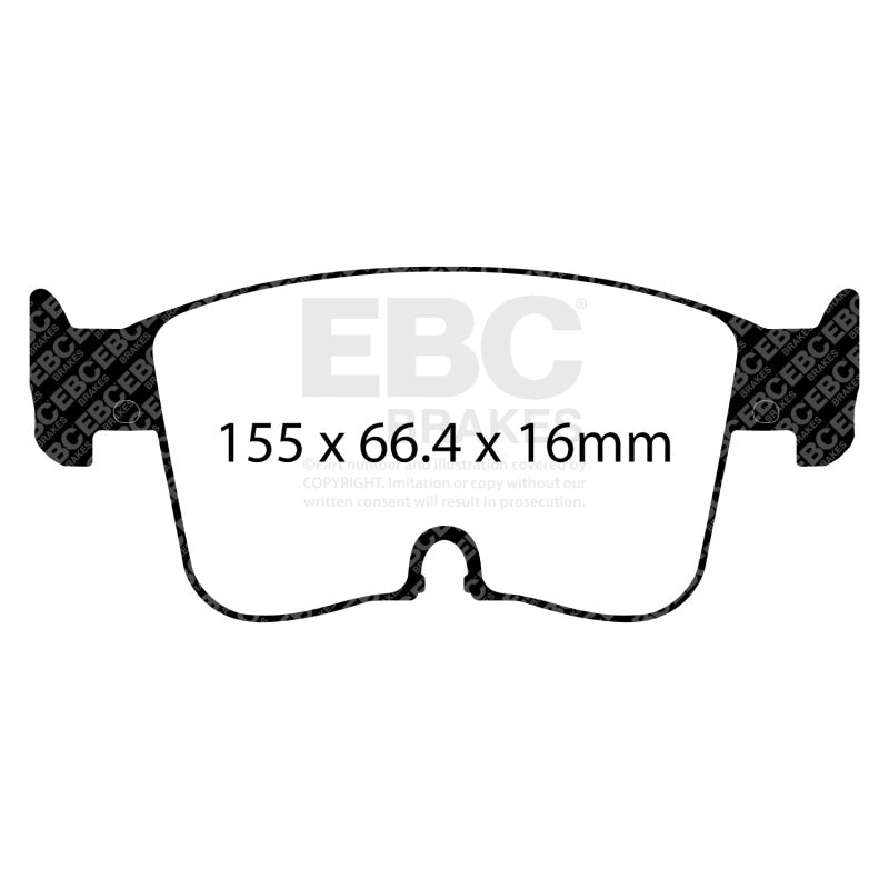 EBC 2022+ Audi A3 2.0T (40) Redstuff Front Brake Pads