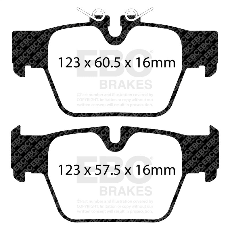EBC 2018+ BMW X2 Yellowstuff Rear Brake Pads