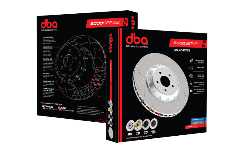 DBA 09-21 Nissan 370Z Sport Front Slotted 5000 Series 2 Piece Rotor Assembled w/