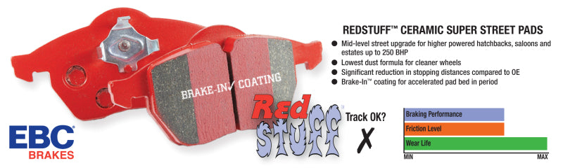 EBC 17-18 Audi RS3 Redstuff Front Brake Pads