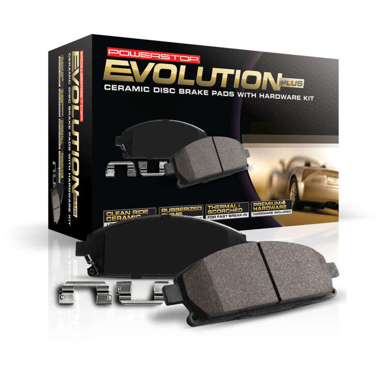Power Stop 87-95 Toyota Pickup Front Z17 Evolution Ceramic Brake Pads w/Hardware