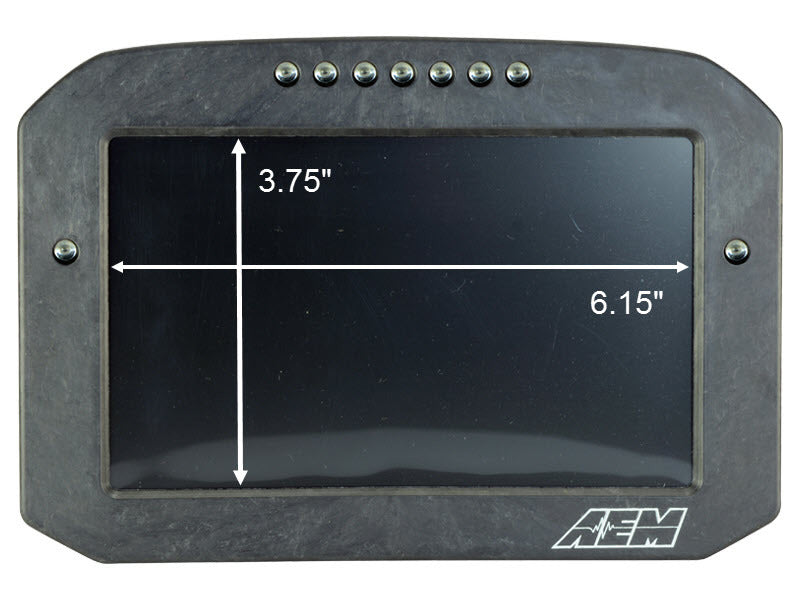 AEM CD-7G Carbon Flush Digital Dash Display w/ Internal 20Hz GPS & Antenna