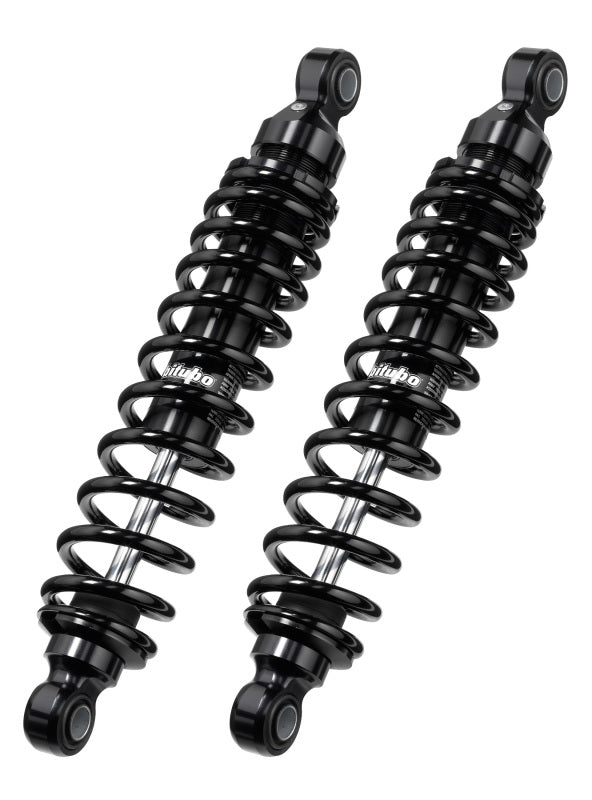 Bitubo WMB0 Twinshocks Adjustable: Spring Preload, Length 331mm, Dark Edition