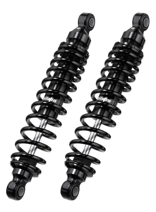 Bitubo WMB0 Twinshocks Adjustable: Spring Preload, Length 331mm, Dark Edition