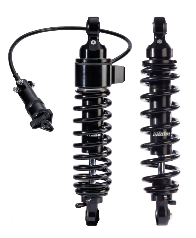 Bitubo WME2 Twinshocks Adjustable: Single Hydraulic Spring Preload, Reb., Length 316mm, Dk Edition