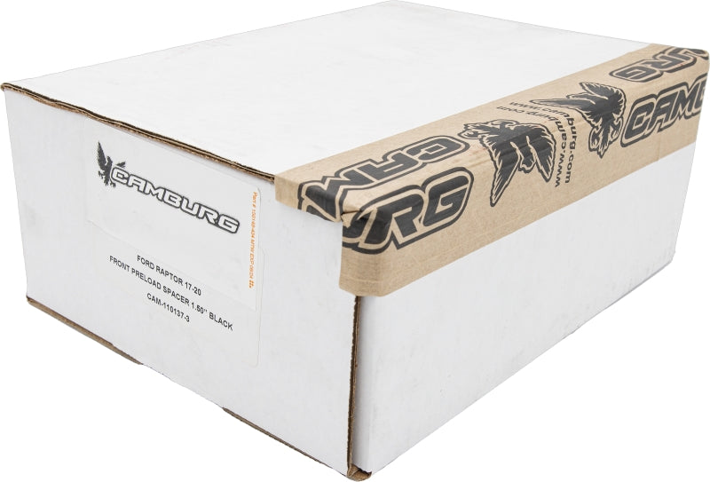 Camburg Ford Raptor 17-20 1.5in Spring Preload Spacer Kit (Black)