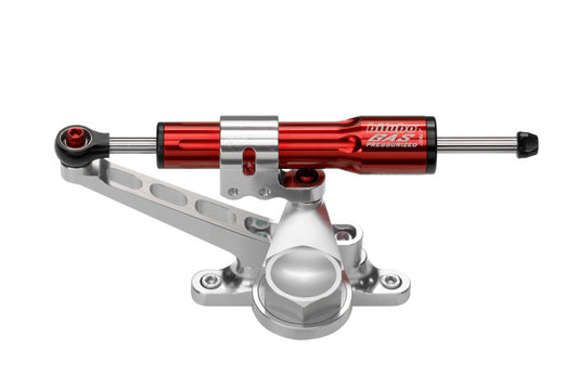 Bitubo KITT Steering Damper Kit For Over Tank Mounting With Red Shock Absorber
