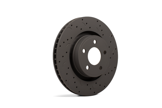 Hawk Talon 2015 Audi S3 Drilled and Slotted Rear Brake Rotor Set