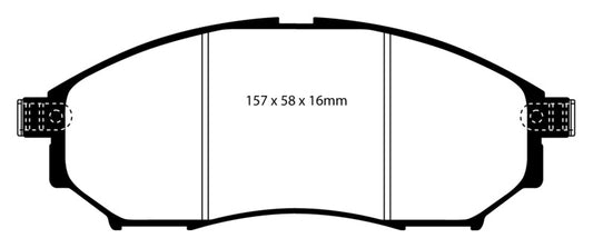 EBC 08-13 Infiniti EX35 3.5 Yellowstuff Front Brake Pads