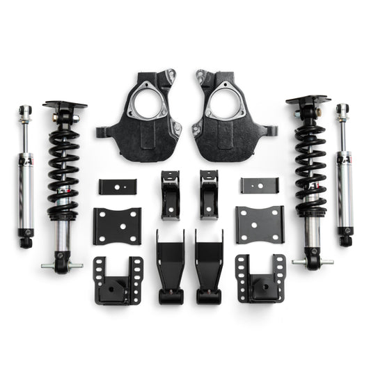 QA1 14-18 Chevrolet Silverado 2WD Lowering Kit w/ Spindles Single Adjustable 4in-6in