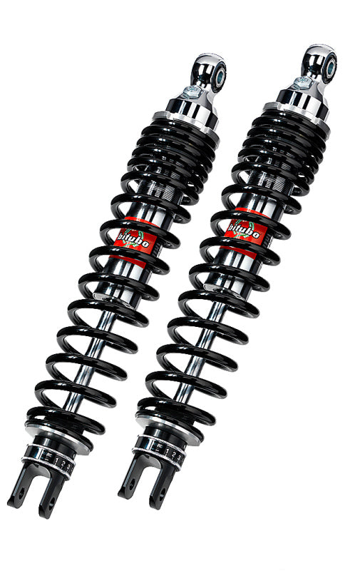 Bitubo WGE0 Twinshocks Adjustable: Spring Preload, Rebound, Black Spring