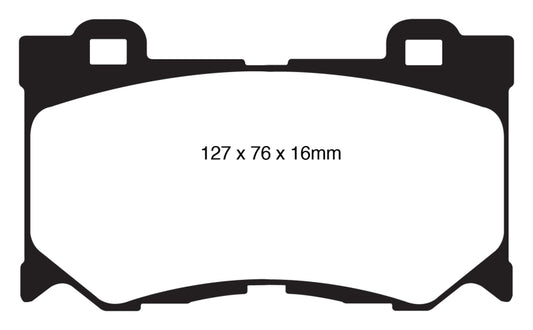 EBC 08-13 Infiniti FX50 5.0 Redstuff Front Brake Pads