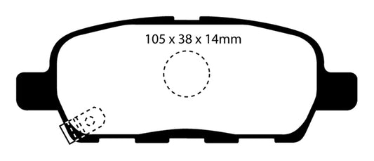 EBC 08-13 Infiniti EX35 3.5 Ultimax2 Rear Brake Pads