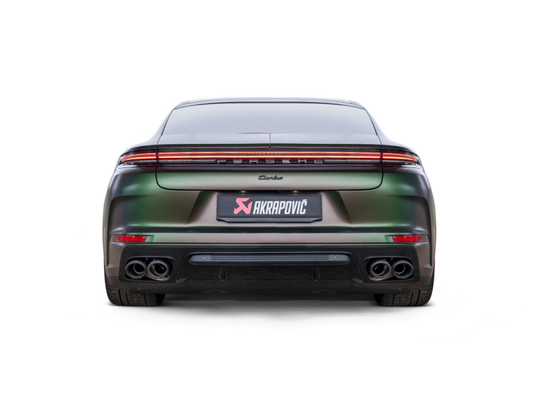 Akrapovic 2024+ Porsche Panamera Slip-On Line (Titanium) w/ Carbon Tips: Requires V6 or V8 fit kit