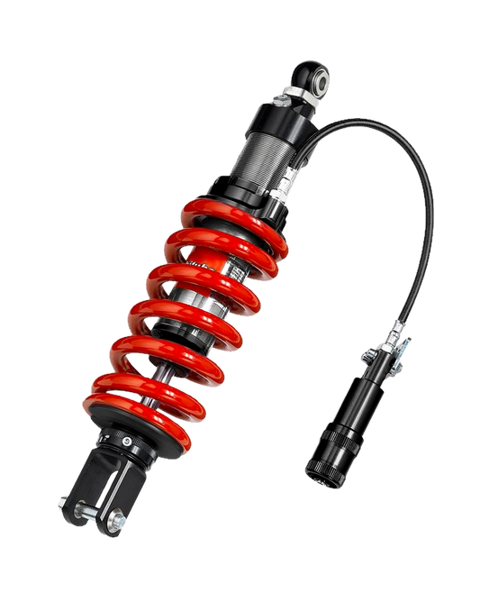 Bitubo XZE3 Monoshocks Adjustable: Hydraulic Spring Preload, Rebound, Length, Red Spring